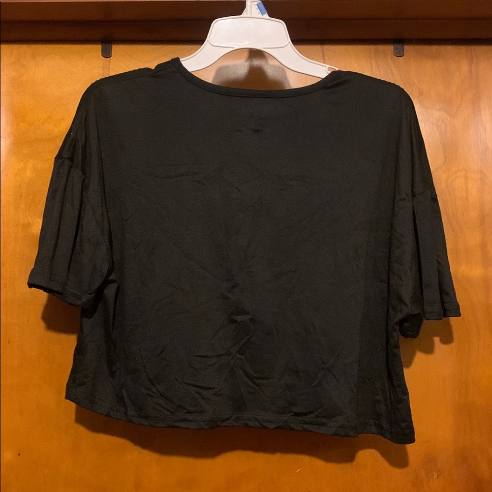 BCBGeneration Size M Crop Tee Animal Print Short Sleepwear Set - Picture 4 of 7